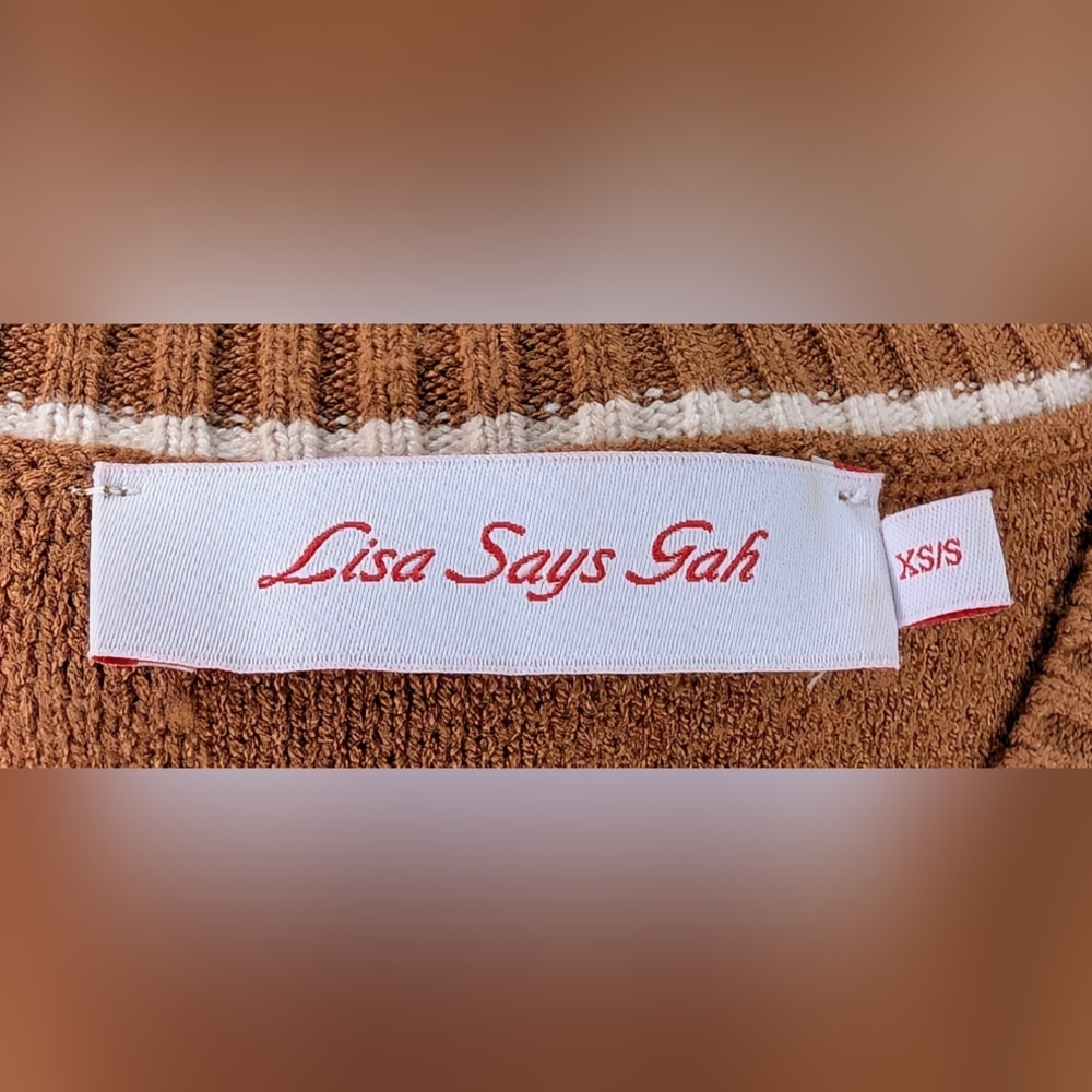 LISA SAYS GAH Fangio Vest in Fungo Camel - Picture 8 of 10